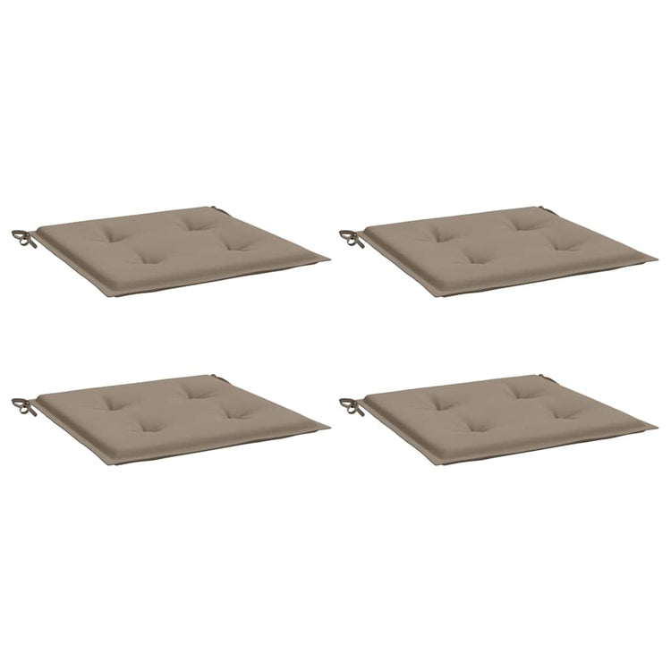 Vidaxl Gartenstuhl Kissen 4 ST 50 x 50 x 3 cm Oxford Stofftaupe