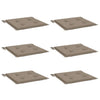 Vidaxl Gartenstuhl Kissen 6 ST 50 x 50 x 3 cm Oxford Stofftaupe