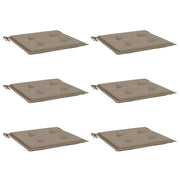 Vidaxl Gartenstuhl Kissen 6 ST 50 x 50 x 3 cm Oxford Stofftaupe - afbeelding 3