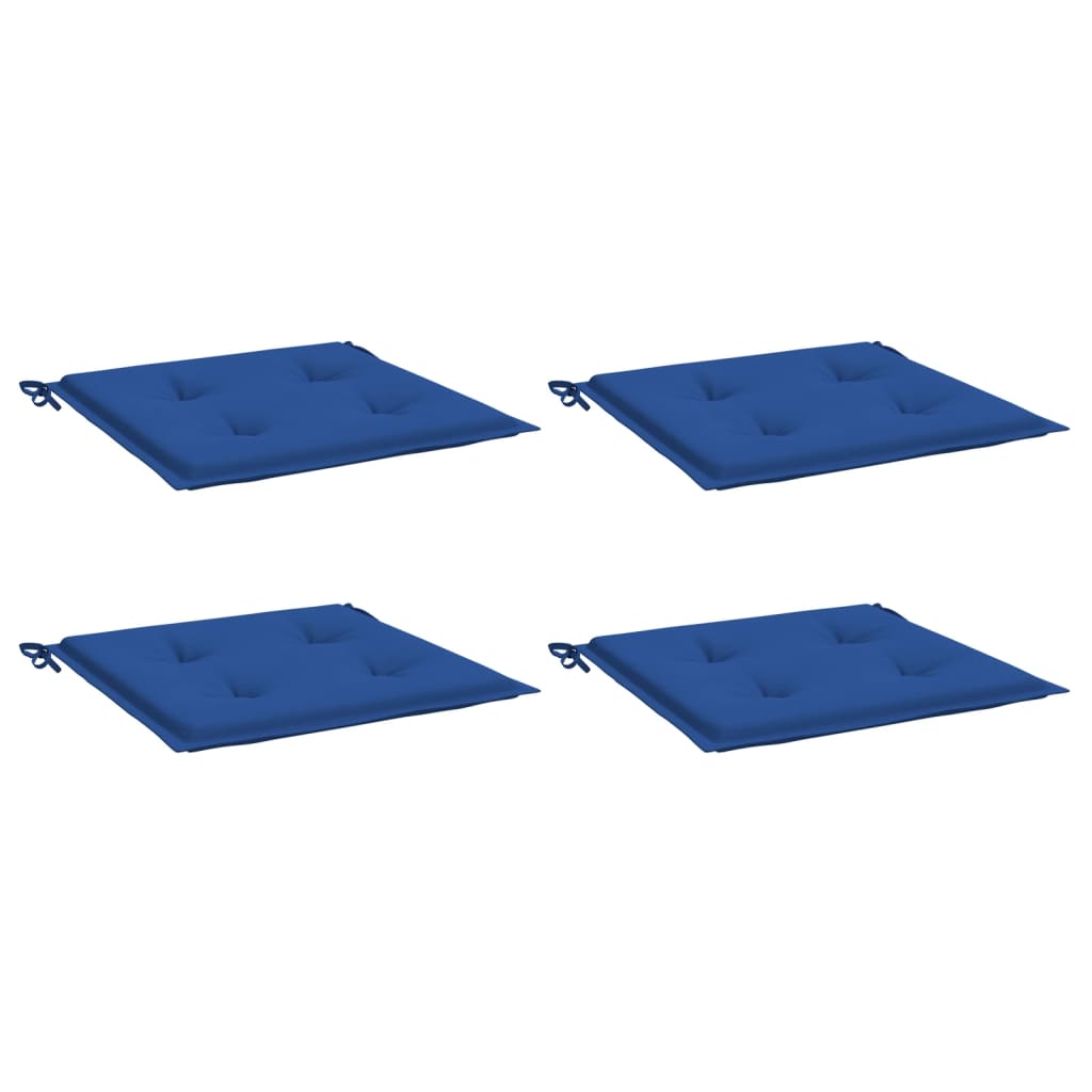 Vidaxl Gartenstuhl Kissen 4 ST 50 x 50 x 3 cm Oxford Fabric Royal Blau