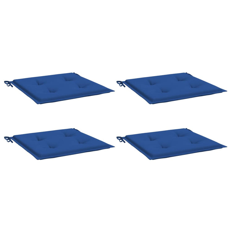 Vidaxl Gartenstuhl Kissen 4 ST 50 x 50 x 3 cm Oxford Fabric Royal Blau