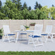 Vidaxl Gartenstuhl Kissen 4 ST 50 x 50 x 3 cm Oxford Fabric Royal Blau