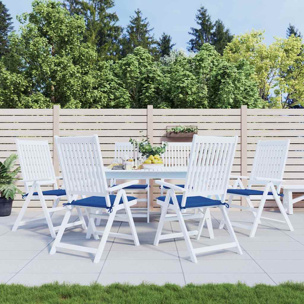 Vidaxl Gartenstuhl Kissen 6 ST 50 x 50 x 3 cm Oxford Fabric Royal Blau