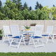 Vidaxl Gartenstuhl Kissen 6 ST 50 x 50 x 3 cm Oxford Fabric Royal Blau