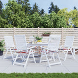 Vidaxx Gartenstuhlkissen 6 Stück 50x50x4 cm Oxford-Stoff Rautenmuster rot - afbeelding 1
