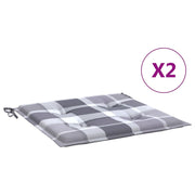 Vidaxx Gartenstuhlkissen 2 Stück 50x50x4 cm Oxford-Stoff Rautenmuster grau - afbeelding 2