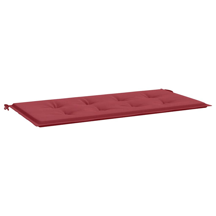 Vidaxl Garden Bench Kissen 100x50x3 cm Oxford Stoff Wein rot