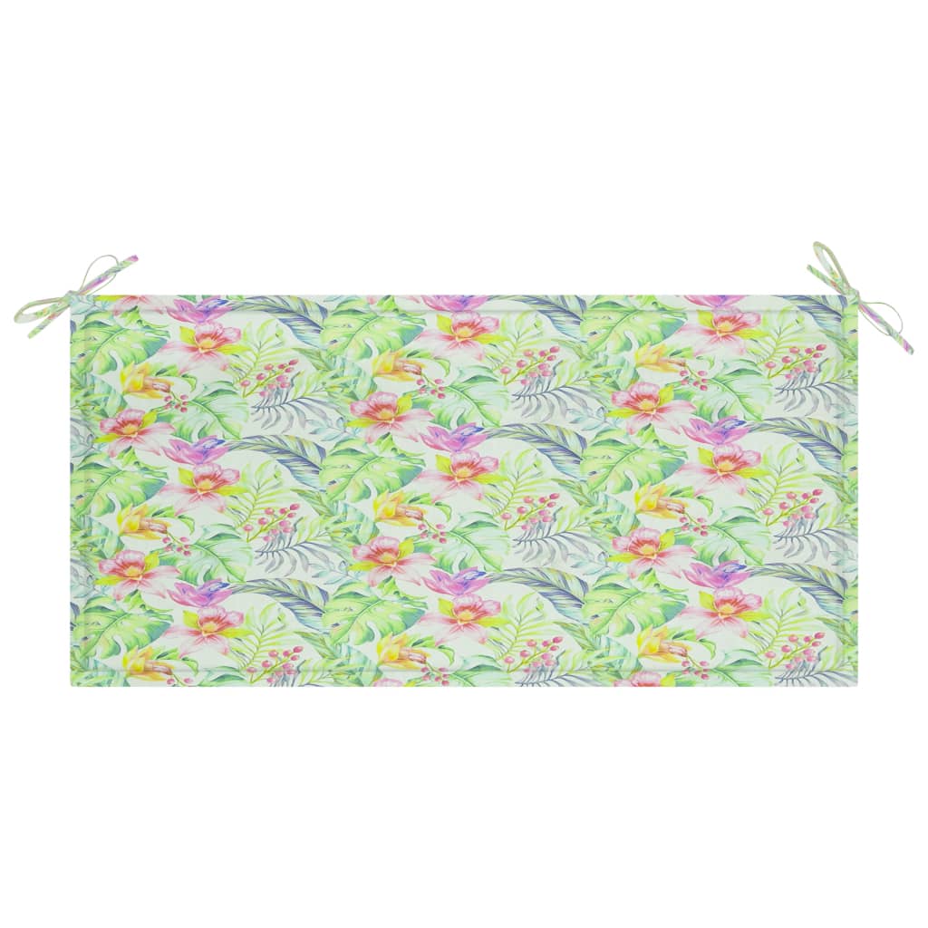 Vidaxl Garden Bench Kissen 100x50x3 cm Oxford Stoffblattmuster