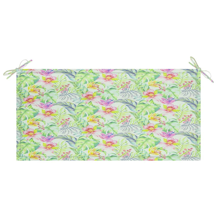 Vidaxl Garden Bench Kissen 100x50x3 cm Oxford Stoffblattmuster