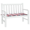 Vidaxl Gartenbank Kissen 100x50x3 cm Oxford Stoff Diamond Muster rot