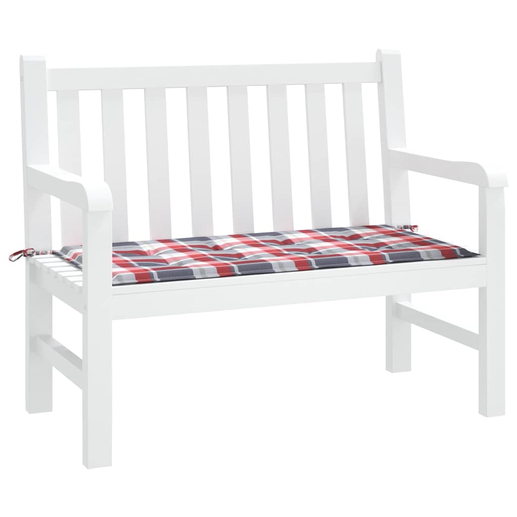 Vidaxl Gartenbank Kissen 100x50x3 cm Oxford Stoff Diamond Muster rot