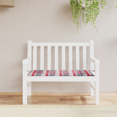 Vidaxl Gartenbank Kissen 100x50x3 cm Oxford Stoff Diamond Muster rot