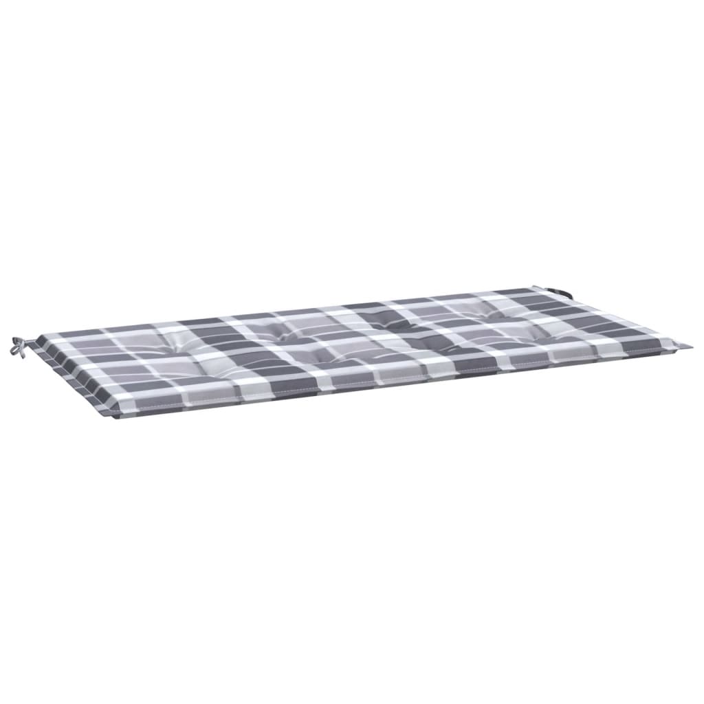 Vidaxl Gartenbank Kissen 100x50x3 cm Oxford Stoff Diamond Muster grau