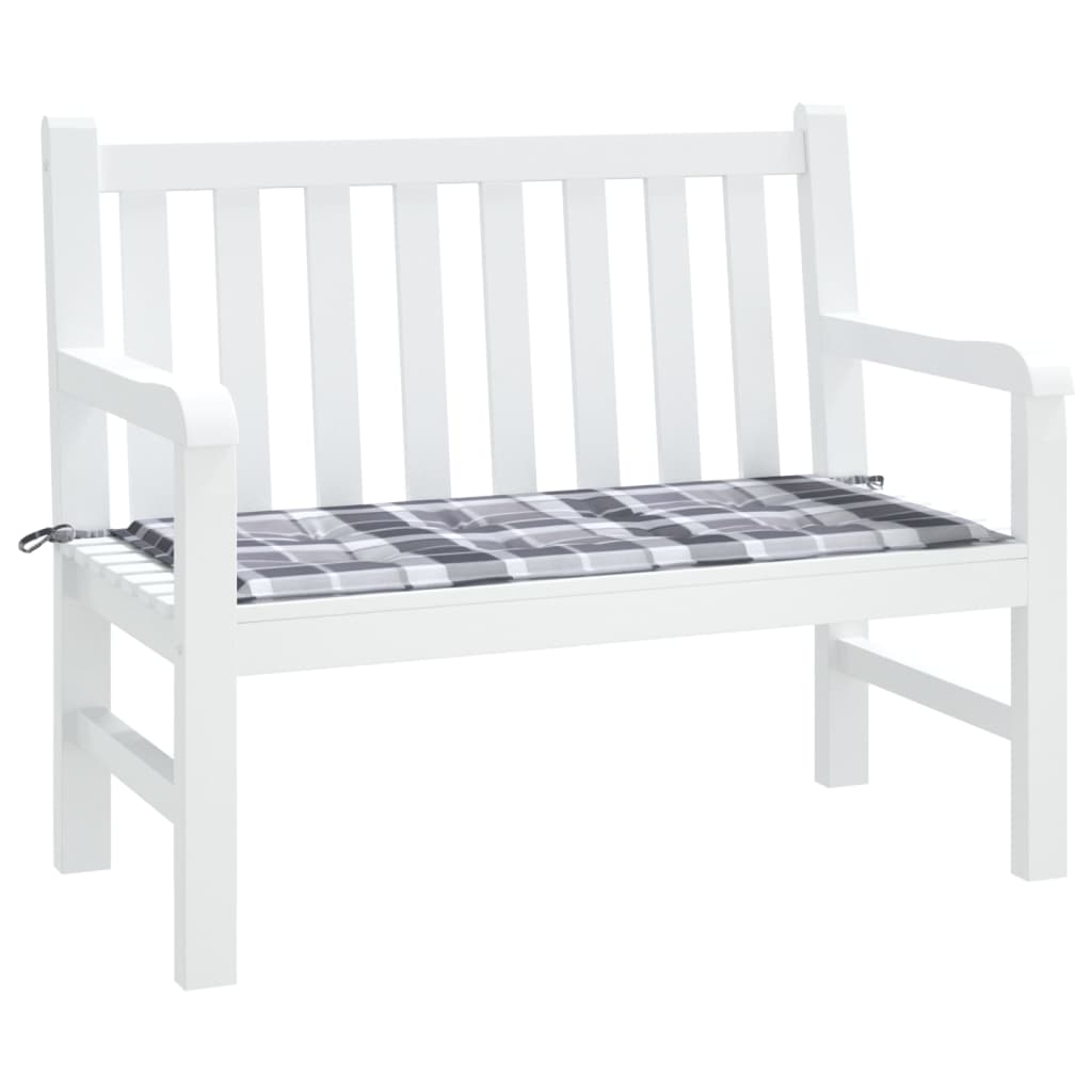 Vidaxl Gartenbank Kissen 100x50x3 cm Oxford Stoff Diamond Muster grau