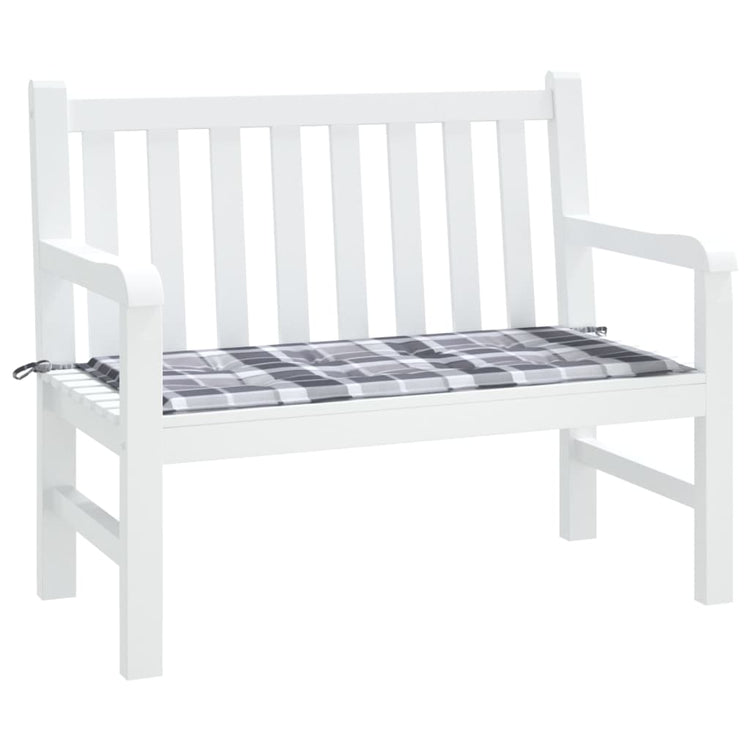 Vidaxl Gartenbank Kissen 100x50x3 cm Oxford Stoff Diamond Muster grau