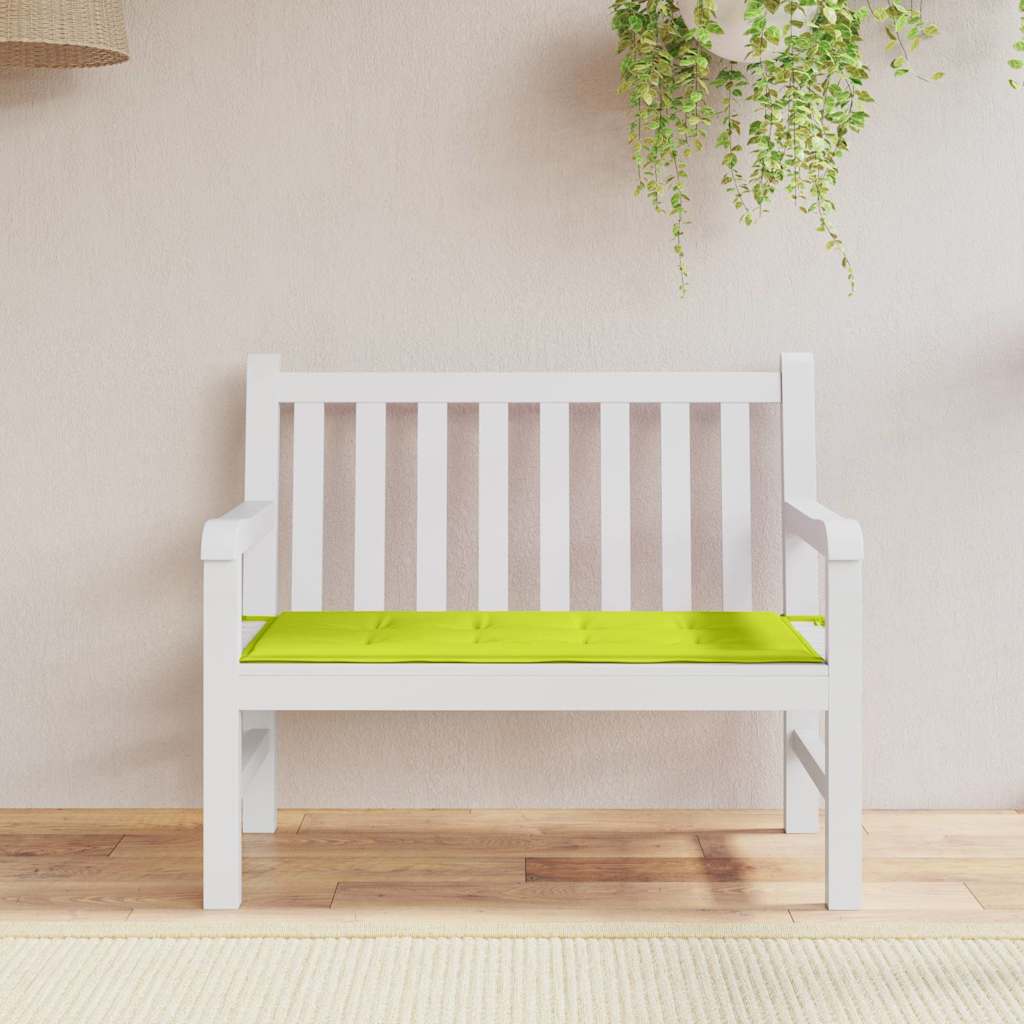 Vidaxl Gartenbank Kissen 120x50x3 cm Oxford Stoff hellgrün
