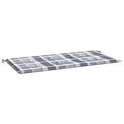 Vidaxl Gartenbank Kissen 120x50x3 cm Oxford Stoff Diamond Muster grau - afbeelding 2
