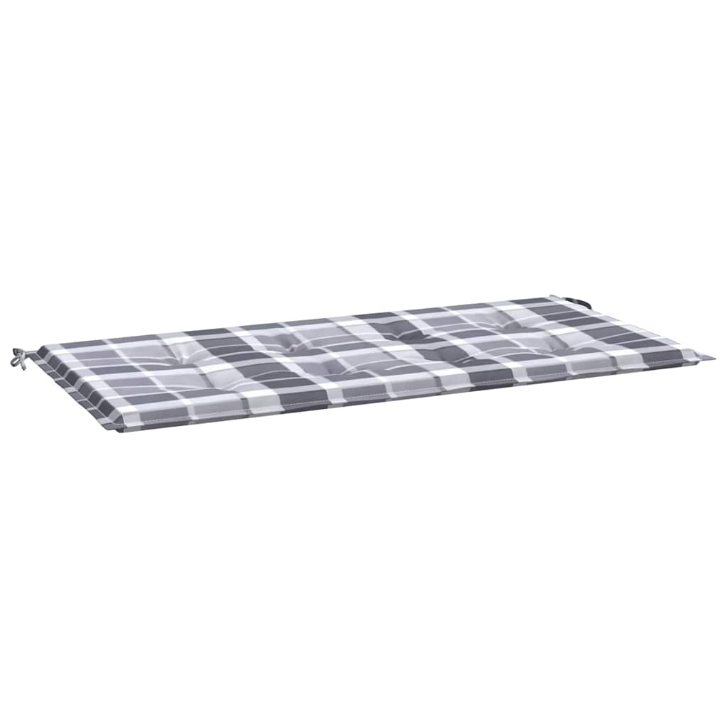 Vidaxl Gartenbank Kissen 120x50x3 cm Oxford Stoff Diamond Muster grau