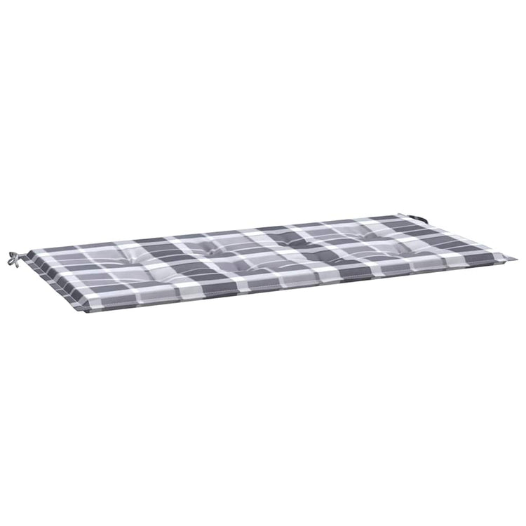Vidaxl Gartenbank Kissen 120x50x3 cm Oxford Stoff Diamond Muster grau