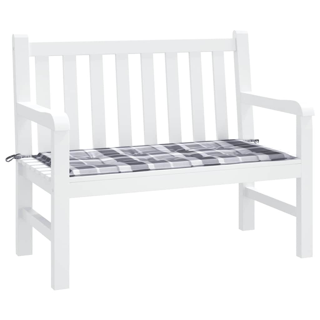 Vidaxl Gartenbank Kissen 120x50x3 cm Oxford Stoff Diamond Muster grau