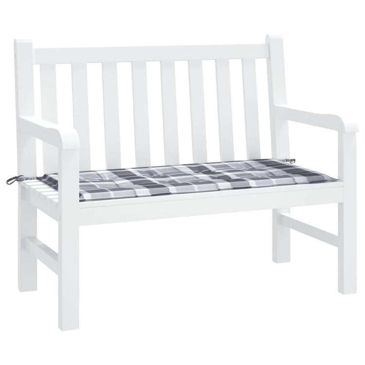 Vidaxl Gartenbank Kissen 120x50x3 cm Oxford Stoff Diamond Muster grau