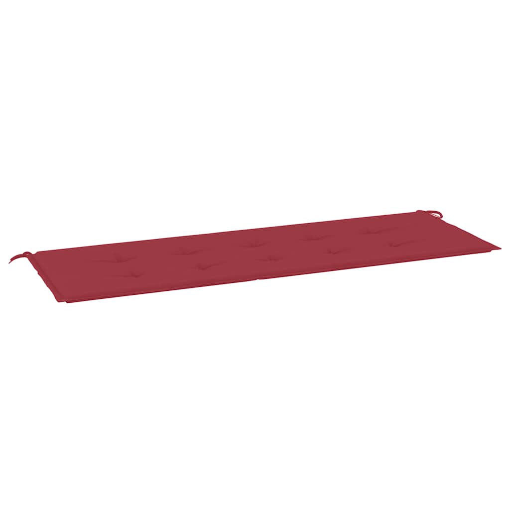 Vidaxl Gartenbank Kissen 150x50x3 cm Oxford Stoff Wein rot