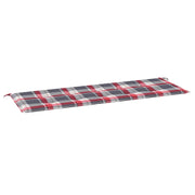 Vidaxl Gartenbank Kissen 150x50x3 cm Oxford Stoff Diamond Muster rot - afbeelding 2