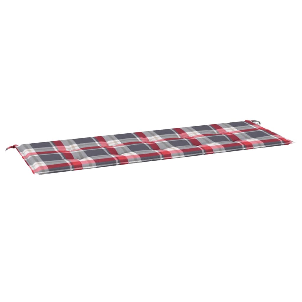 Vidaxl Gartenbank Kissen 150x50x3 cm Oxford Stoff Diamond Muster rot