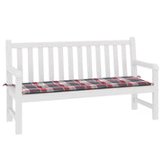 Vidaxl Gartenbank Kissen 150x50x3 cm Oxford Stoff Diamond Muster rot - afbeelding 3