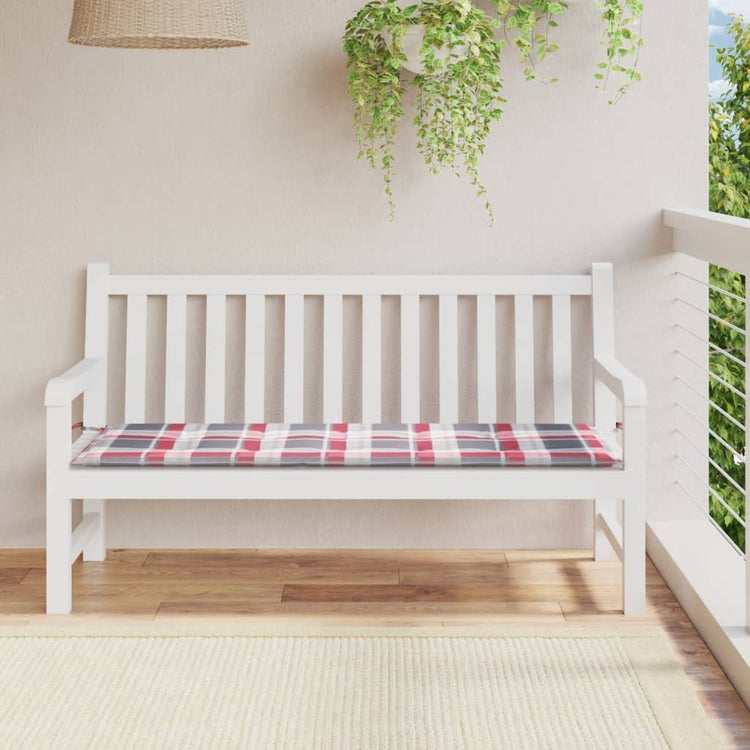 Vidaxl Gartenbank Kissen 150x50x3 cm Oxford Stoff Diamond Muster rot