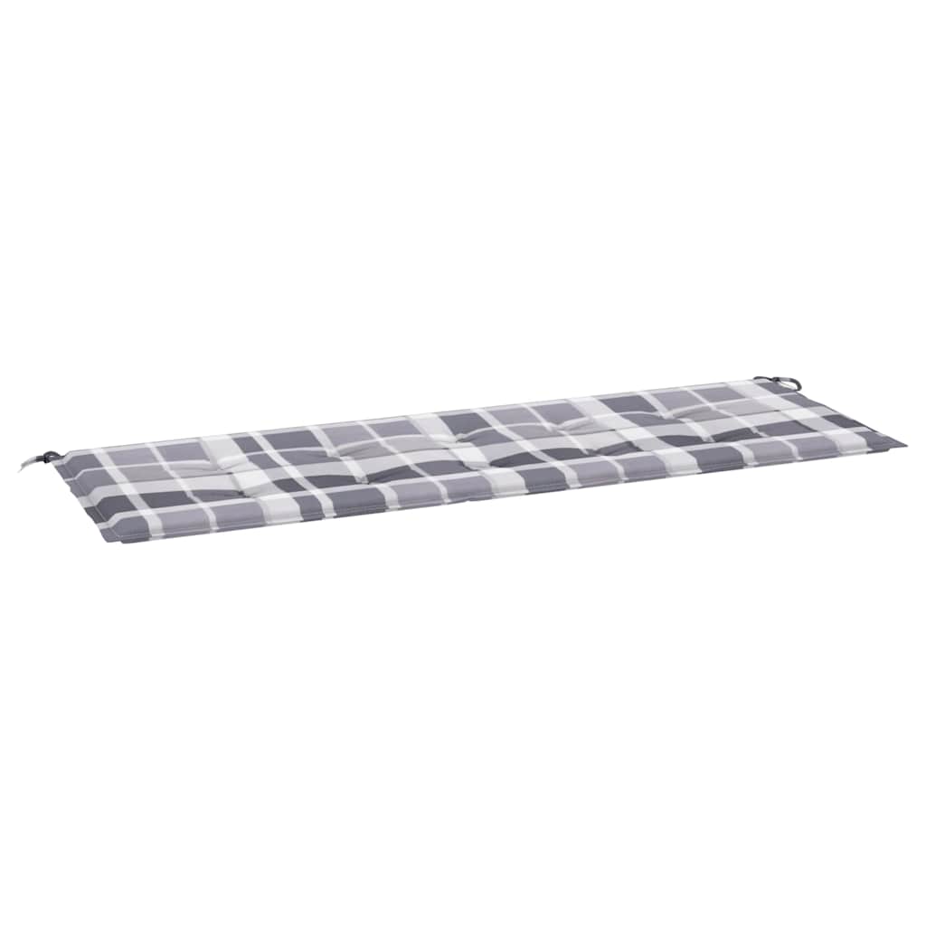 Vidaxl Gartenbank Kissen 150x50x3 cm Oxford Stoff Diamond Muster grau