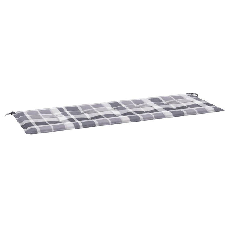 Vidaxl Gartenbank Kissen 150x50x3 cm Oxford Stoff Diamond Muster grau