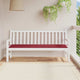 Vidaxl Garden Bench Kissen 180x50x3 cm Oxford Stoff Wein rot