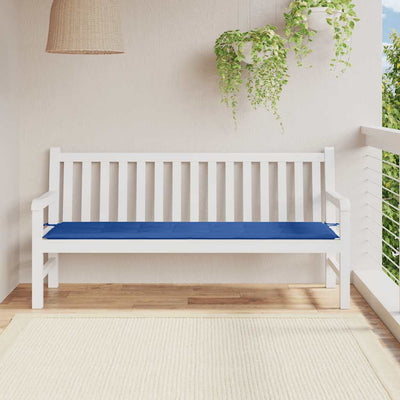 Vidaxl Garden Bench Kissen 180x50x3 cm Oxford Fabric Royal Blau