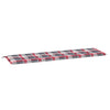 Vidaxl Gartenbank Kissen 180x50x3 cm Oxford Stoff Diamond Muster rot