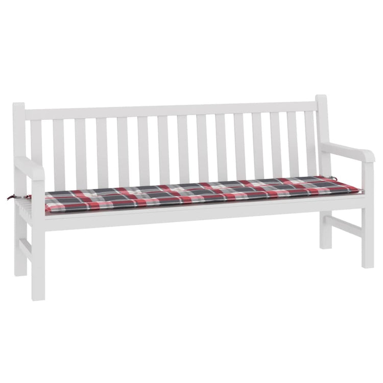 Vidaxl Gartenbank Kissen 180x50x3 cm Oxford Stoff Diamond Muster rot