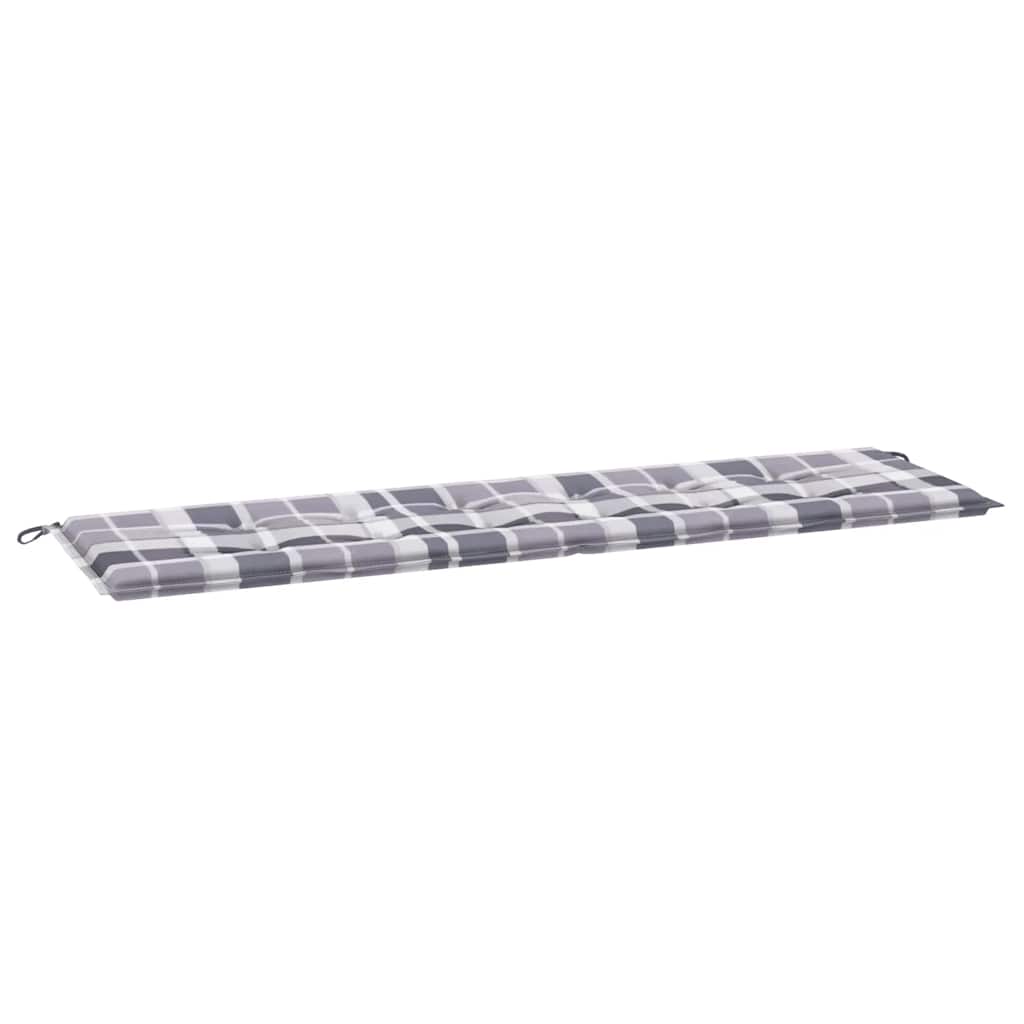 Vidaxl Gartenbank Kissen 180x50x3 cm Oxford Stoff Diamond Muster grau