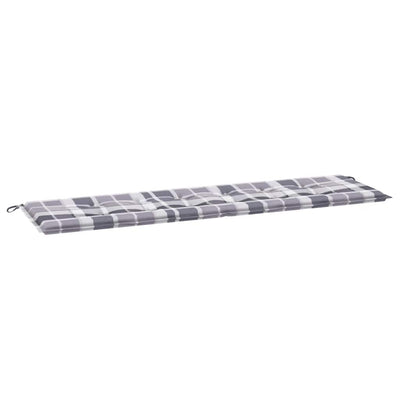 Vidaxl Gartenbank Kissen 180x50x3 cm Oxford Stoff Diamond Muster grau