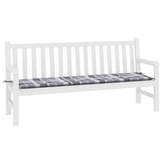 Vidaxl Gartenbank Kissen 180x50x3 cm Oxford Stoff Diamond Muster grau - afbeelding 3