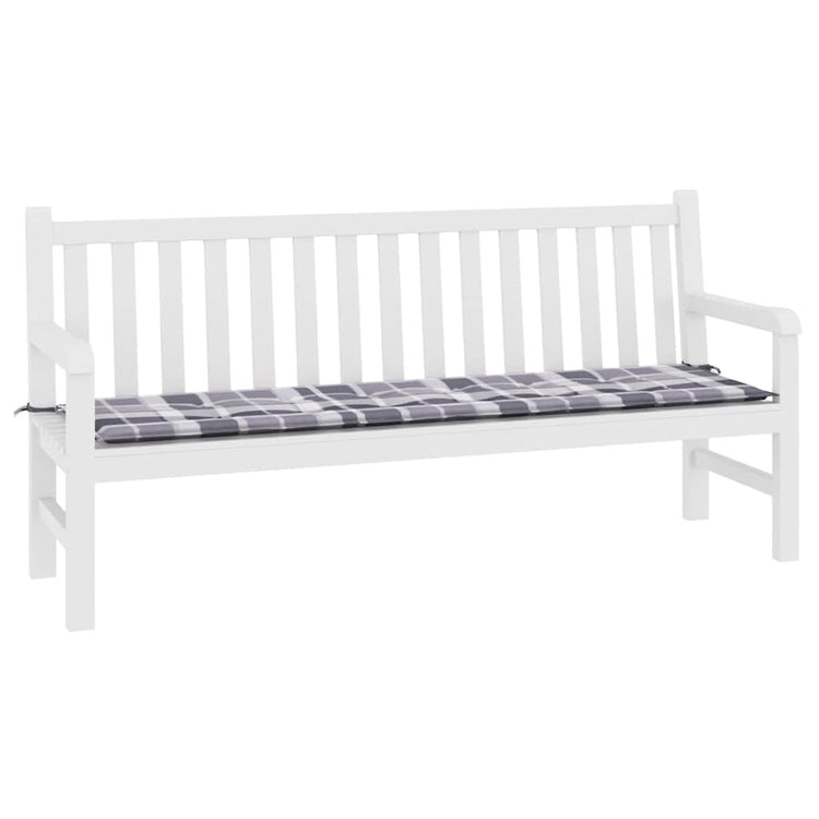 Vidaxl Gartenbank Kissen 180x50x3 cm Oxford Stoff Diamond Muster grau