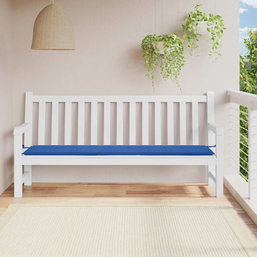 Vidaxl Garden Bench Kissen 200x50x3 cm Oxford Fabric Royal Blau