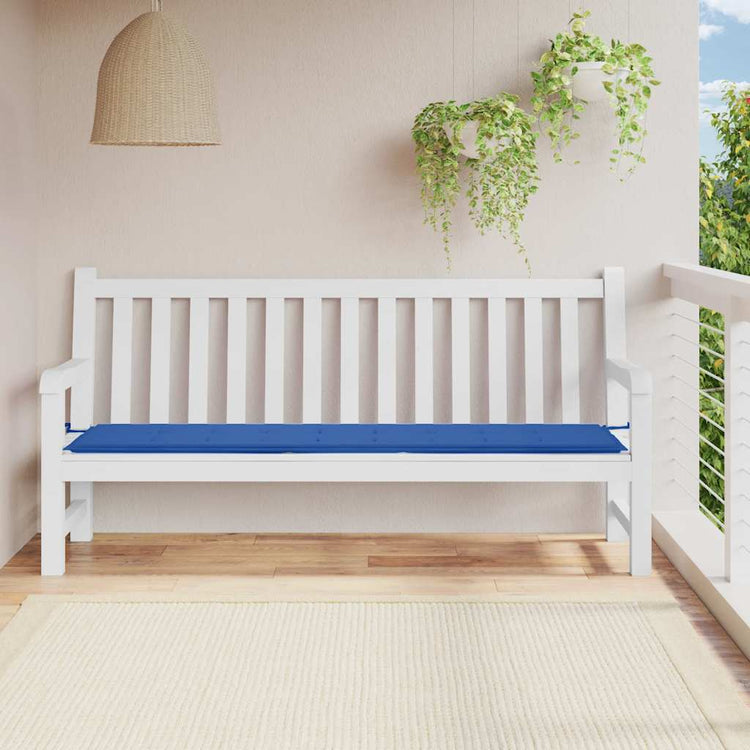 Vidaxl Garden Bench Kissen 200x50x3 cm Oxford Fabric Royal Blau
