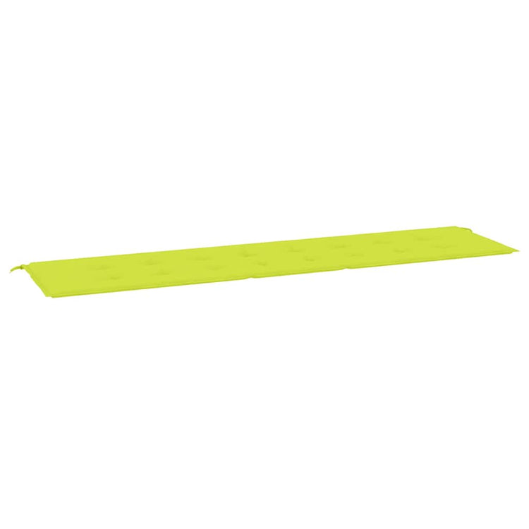 Vidaxl Garden Bench Kissen 200x50x3 cm Oxford Stoff klar grün