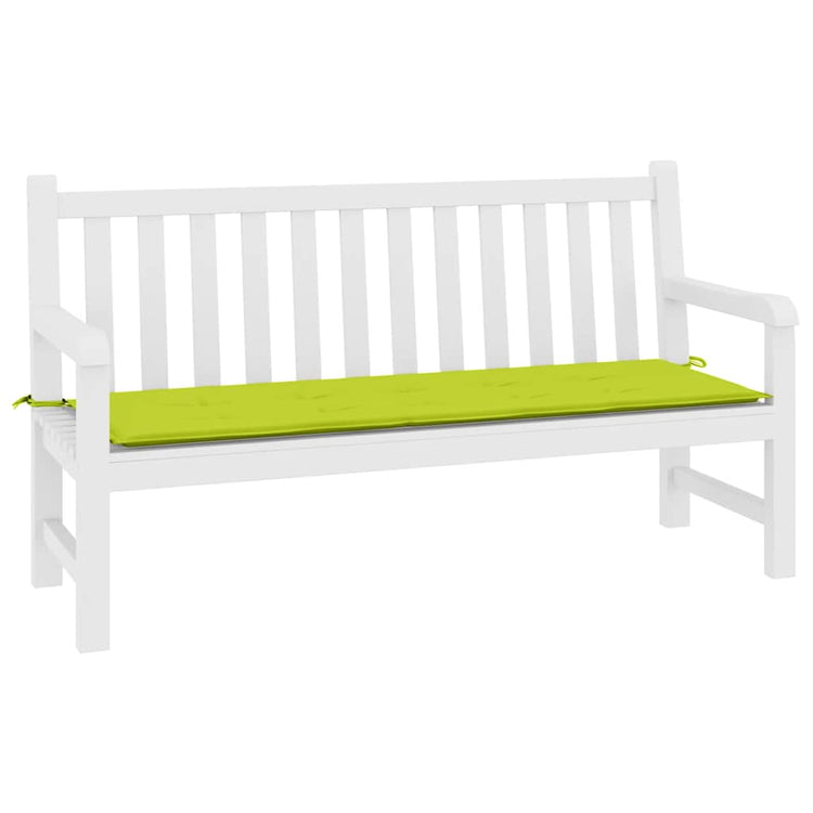Vidaxl Garden Bench Kissen 200x50x3 cm Oxford Stoff klar grün