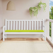 Vidaxl Garden Bench Kissen 200x50x3 cm Oxford Stoff klar grün - afbeelding 1