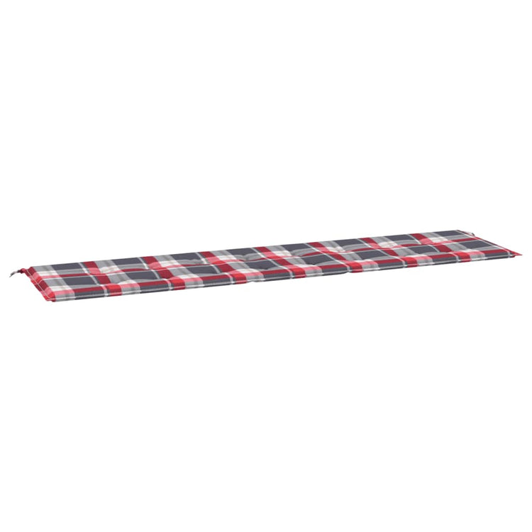 Vidaxl Gartenbank Kissen 200x50x3 cm Oxford Stoff Diamond Muster rot