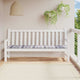 Vidaxl Gartenbank Kissen 200x50x3 cm Oxford Stoff Diamond Muster grau