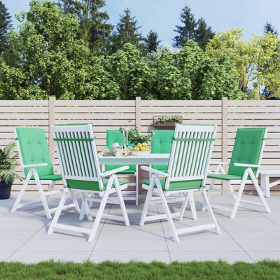 Vidaxl Gartenstuhl Kissen 6 St. hoher Rücken 120x50x3 cm Stoff grün