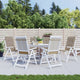 Vidaxl Gartenstuhlkissen 6 St. High Rücken 120x50x3 cm Stofftaupe