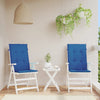 Vidaxl Gartenstuhl Kissen 2 St hoher Rücken 120x50x3 cm Stoff Royal Blue